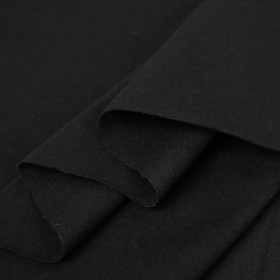 BLACK - T-shirt knit fabric 100% cotton T180