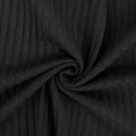 BLACK - Ribbed knitwear