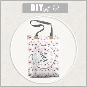 SHOPPER BAG - DIE BESTE OMA DER WELT / painted flowers - sewing set