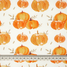 PUMPKINS pat. 5 (PUMPKIN GARDEN) - single jersey with elastane 