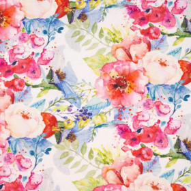 WILD ROSE PAT. 3 (IN THE MEADOW) - Cotton muslin