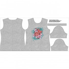 WOMEN’S T-SHIRT - EL CORAZON / melange light grey - single jersey