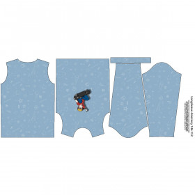 LONGSLEEVE - FELIX (SKATER) / blue - sewing set