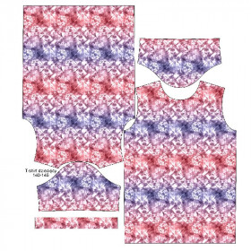 KID’S T-SHIRT- BATIK pat. 1  / purple-pink - single jersey