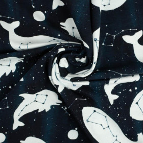 GALACTIC OCEAN (GALACTIC ANIMALS) / navy - single jersey 