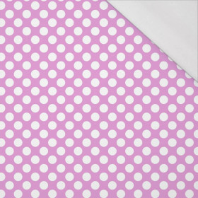 WHITE DOTS / purple - single jersey with elastane 