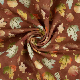 HEDGEHOGS IN LEAVES (AUTUMN GIRL)