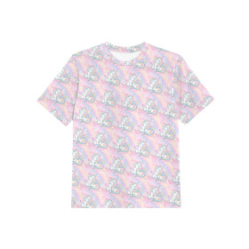 KID’S T-SHIRT - UNICORNS AND RAINBOW  pat. 2 (WONDERLAND) - single jersey