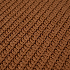 CARAMEL - Cotton sweater knit fabric