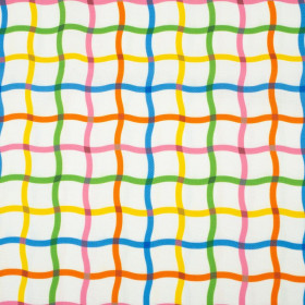 COLORFUL SQUARES - Waterproof woven fabric