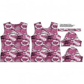 WOMEN’S T-SHIRT - COMIC BOOK (pink)  - single jersey