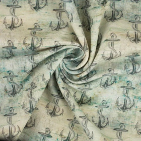 ANCHORS pat. 1 (SEA ABYSS)  - looped knit fabric