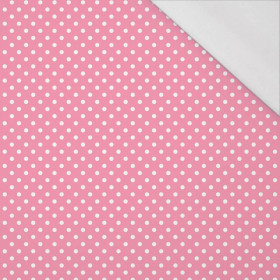 DOTS WHITE / pink - single jersey with elastane 