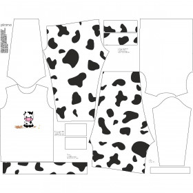CHILDREN'S PAJAMAS " MIKI" - COW - sewing set