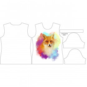 WOMEN’S T-SHIRT - FOX / rainbow - single jersey