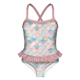 Girl's swimsuit - FISH SCALES wz. 2 - sewing set