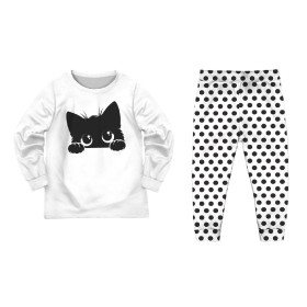 CHILDREN'S PAJAMAS " MIKI" - LOOKING CAT - sewing set