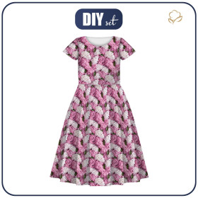 KID'S DRESS "MIA" -  LILACS - sewing set