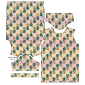 KID’S T-SHIRT- TROPICAL PINEAPPLES - single jersey