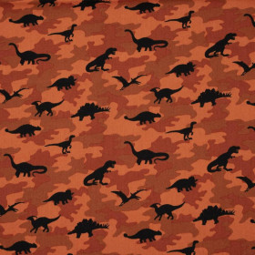 MINI DINO / CAMOUFLAGE BRICK - POPLIN 100% cotton 