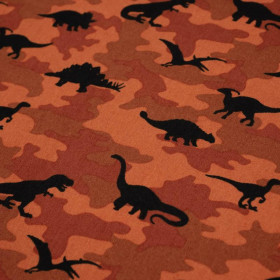 MINI DINO / CAMOUFLAGE BRICK - POPLIN 100% cotton 