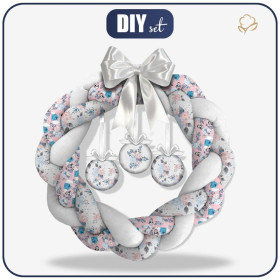 CHRISTMAS WREATH - ICE FLOWER BOUQUET (ENCHANTED WINTER) - sewing set