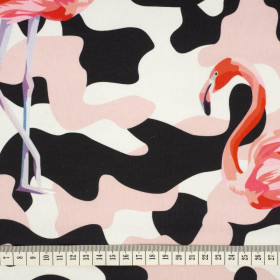 CAMOUFLAGE FLAMINGOS - looped knit SP250
