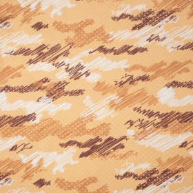CAMOUFLAGE - scribble / mustard - looped knit fabric