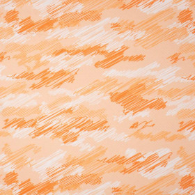 CAMOUFLAGE - scribble / orange - looped knit fabric