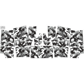 KID`S SHORTS (RIO) - CAMOUFLAGE GREY - looped knit fabric 