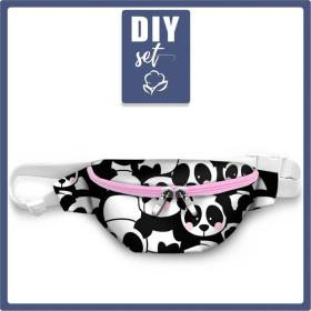 HIP BAG - PANDAS / pink - small