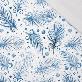 BLUE FEATHERS (CLASSIC BLUE) - single jersey with elastane 