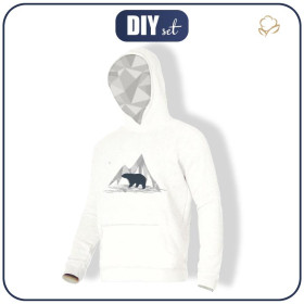 MEN’S HOODIE (COLORADO) - BEAR / white - sewing set 