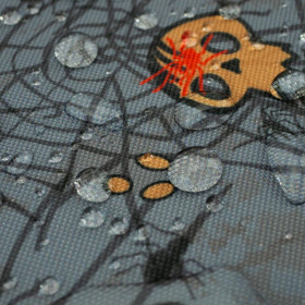 HALLOWEEN WEB SKULL - Waterproof woven fabric