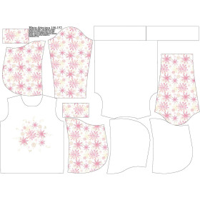 KID'S HOODIE (ALEX) - PINK SNOWFLAKES - sewing set