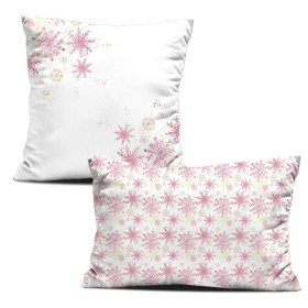 DECORATIVE PILOWS - PINK SNOWFLAKES