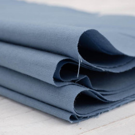 SERENITY / blue  - Cotton woven fabric