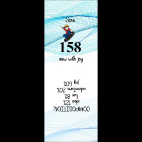Boyish care tag "SKATER" EN - 9 pcs set / Choice of sizes