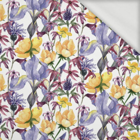 IRISES (IN THE MEADOW) - looped knit fabric