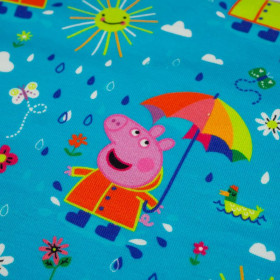 PEPPA PIG / umbrellas (PEPPA PIG) - single jersey