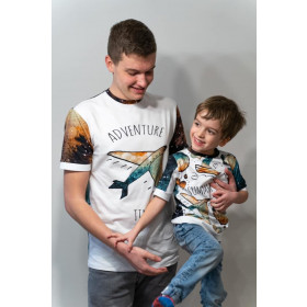 MEN'S T-SHIRT WITH OWN PRINT - sewing set