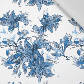 VANILLA BLOSSOM (CLASSIC BLUE) - Cotton woven fabric