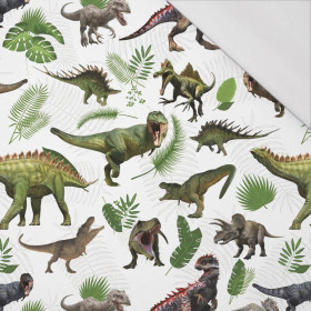 DINO PLANTS / white -  single jersey with elastane 