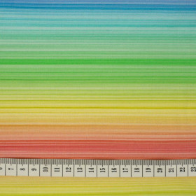 RAINBOW STRIPES pat. 1 - looped knit fabric