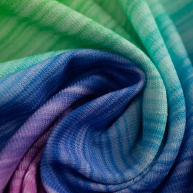 RAINBOW STRIPES pat. 1 - looped knit fabric