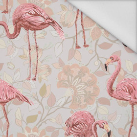 FLAMINGOS AND TWIGS - Waterproof woven fabric
