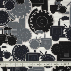 TRACTORS / gray - looped knit 