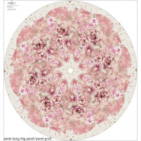 WATERCOLOR FLOWERS PAT. 6 - circle skirt panel
