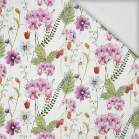 FLOWERS AND WILD STRAWBERRIES (IN THE MEADOW) - Viscose jersey