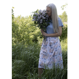 100CM LADYBIRDS IN THE MEADOW (IN THE MEADOW) - viscose woven fabric